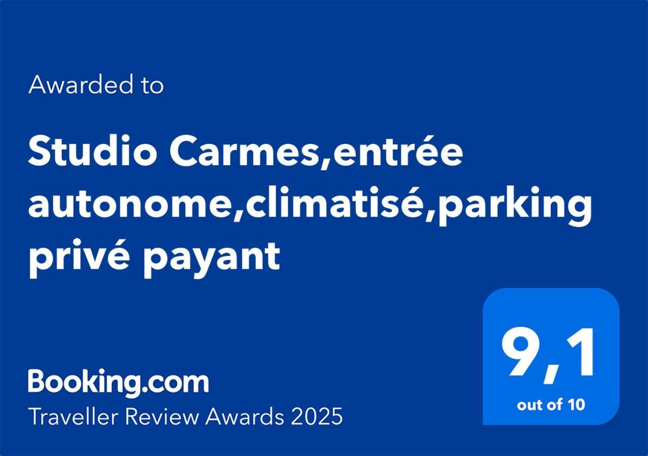 Meuble Tourisme Carmes 2 Etoiles, Entree Autonome,Wifi, Climatise, Petit Parking Prive Lägenhet Toulouse Exteriör bild